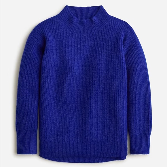 Crewcuts Blue Knit Sweater with Mock Neck - Picture 1 of 6